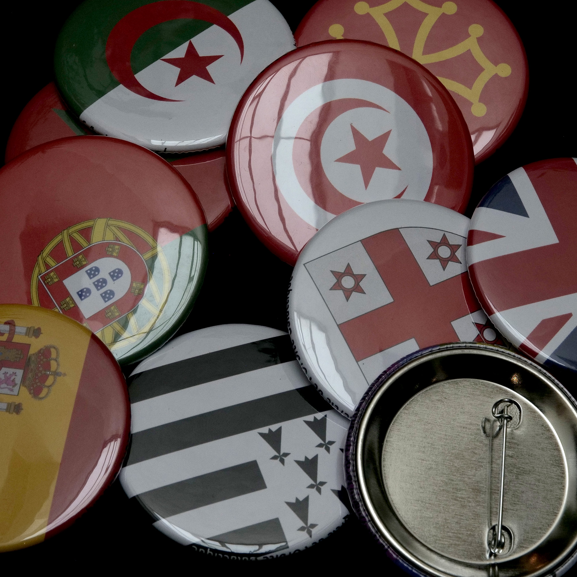 Drapeau Pays - Badge 56mm