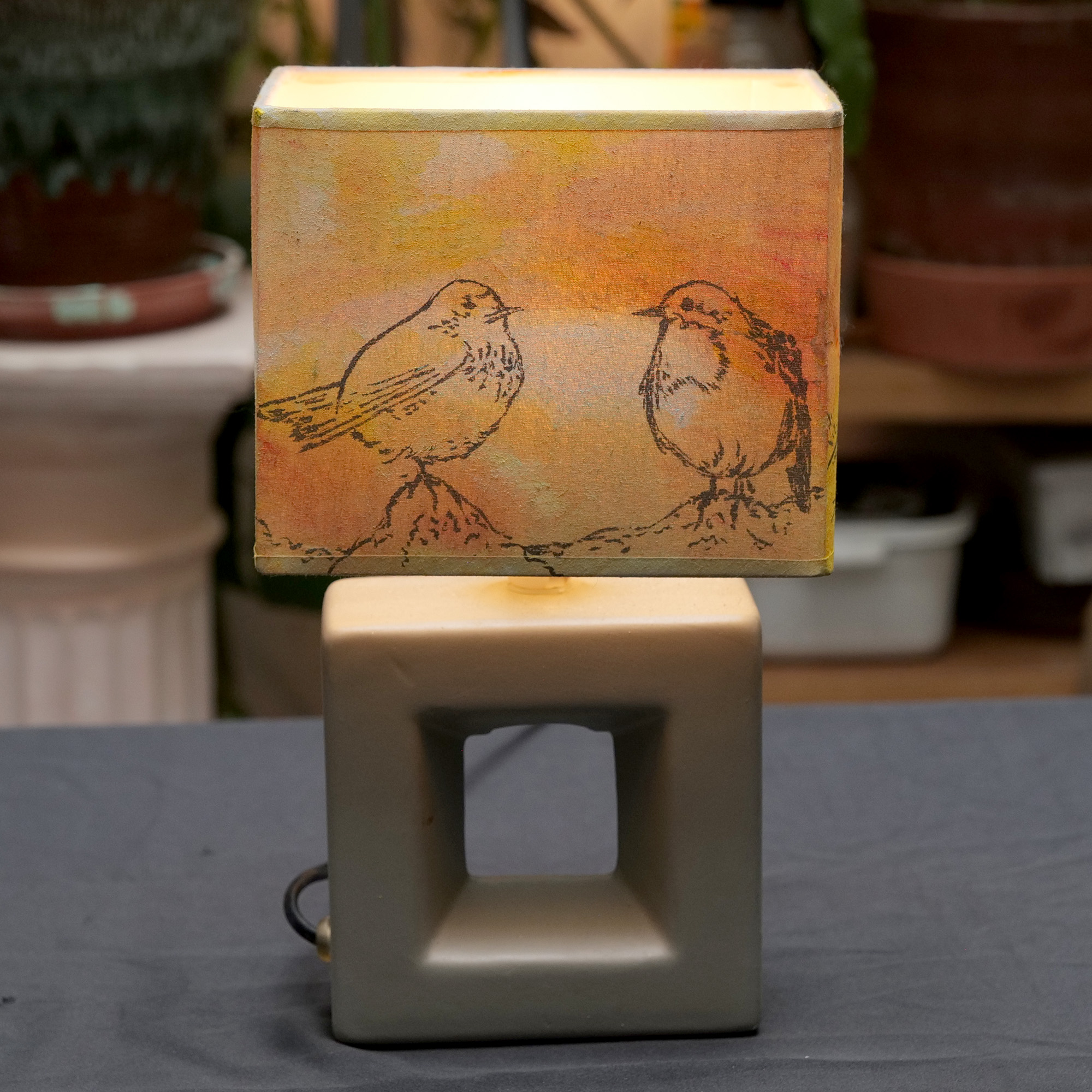 oiseaux - petite lampe de chevet