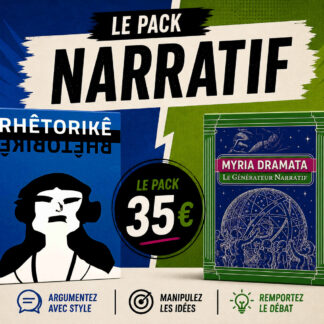 Pack Narratif – Jeu de storytelling & rhétorique (Rhêtorikê + Myria Dramata)